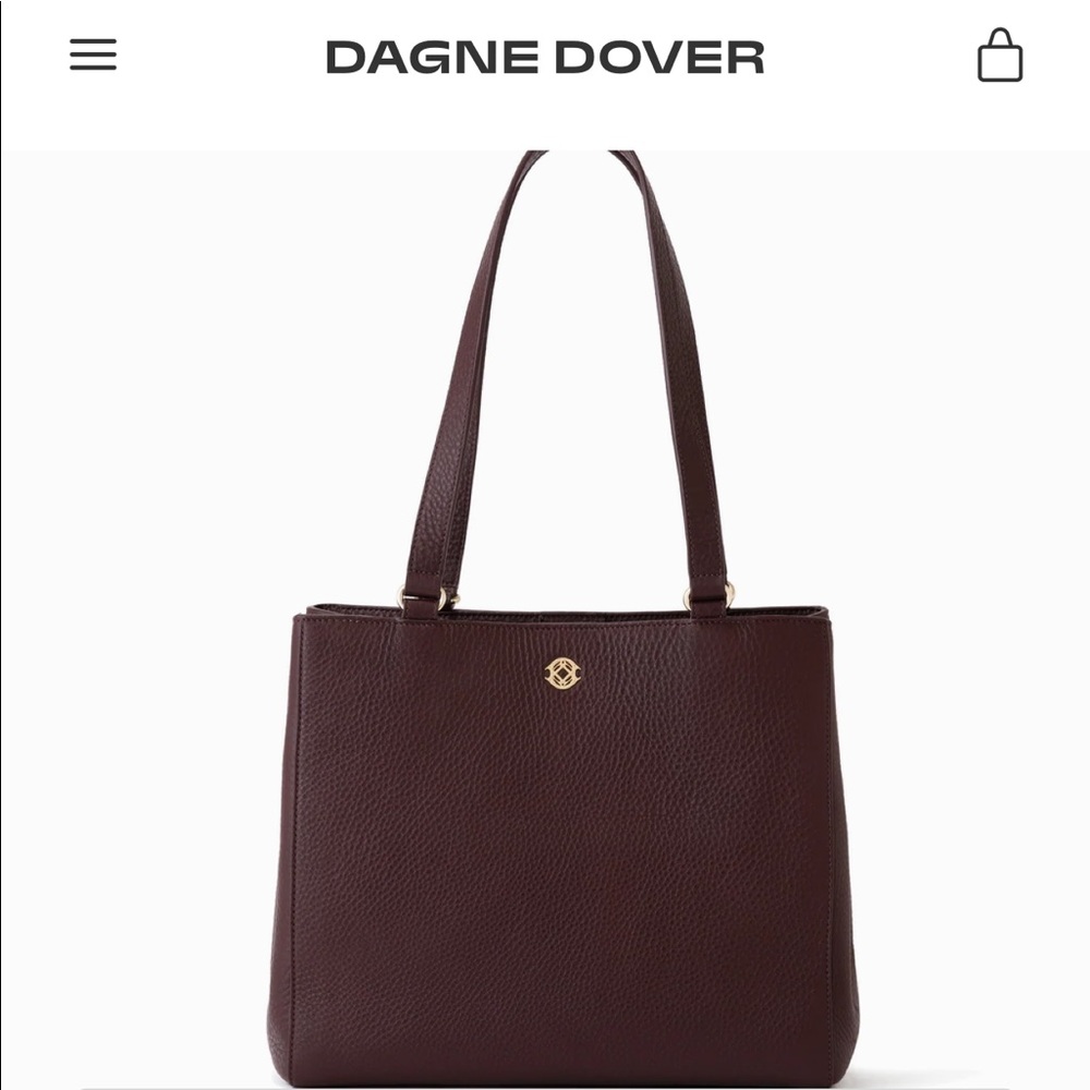 COPY - Dagne Dover Allyn Tote in Oxblood